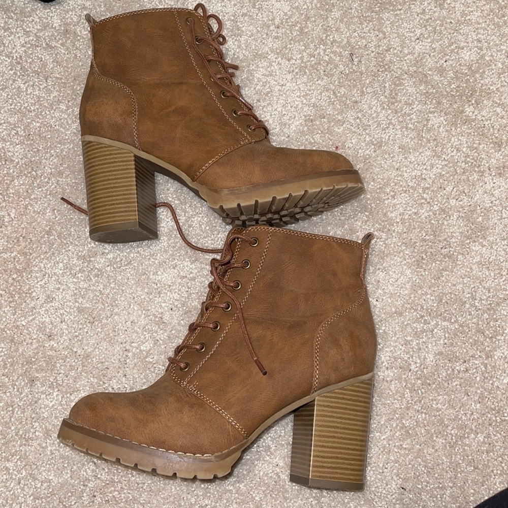 brown boot heels